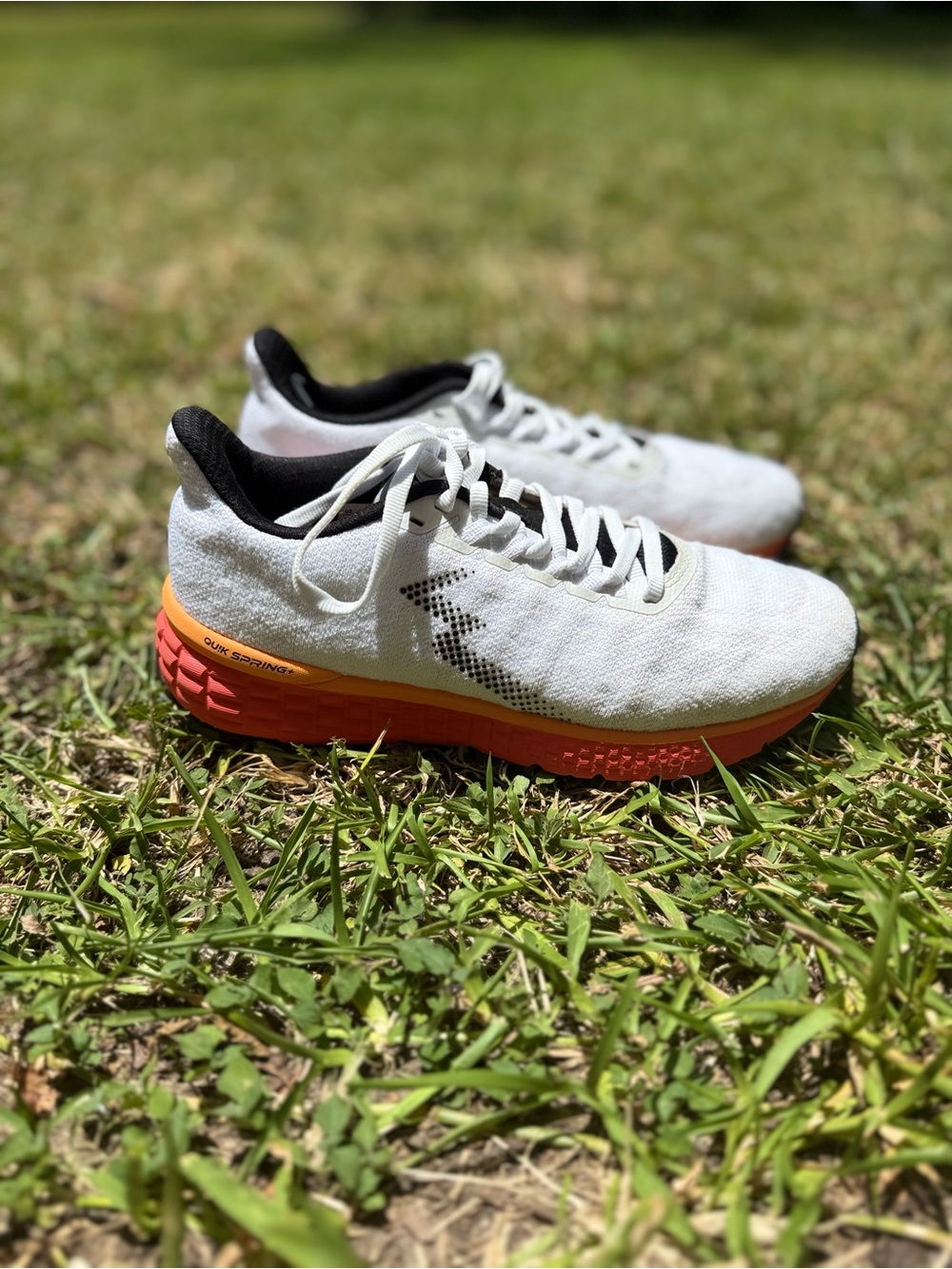 361 Degrees Dynamic  White and Orange Athletic